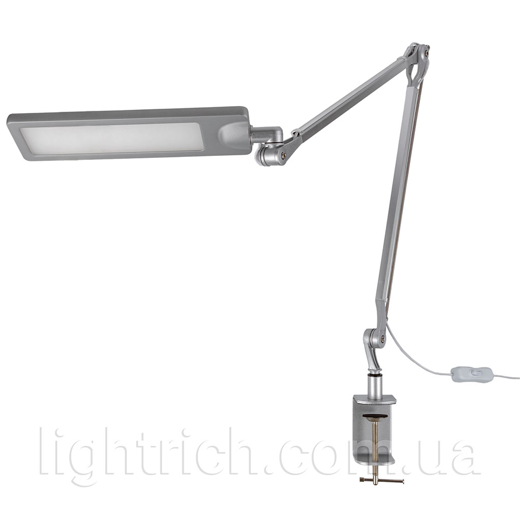 Настольная лампа на струбцине Lightrich F201-Q, Silver Настільна лампа на струбцині Lightrich F201-Q, Silver
