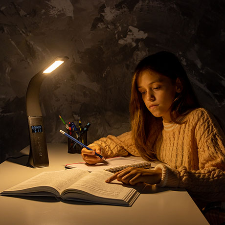 Настольная лампа Lightrich H19 с дисплеем и аккумулятором, Black