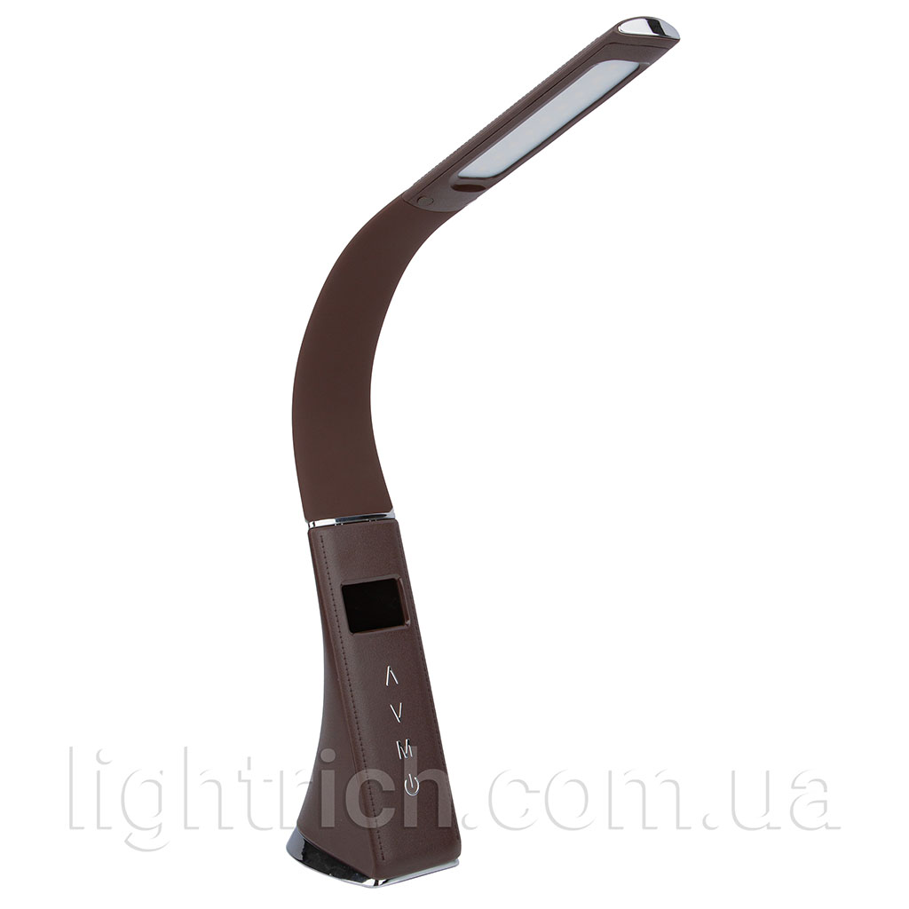 Настольная светодиодная лампа Lightrich H19 с дисплеем, Brown Настільна лампа Lightrich H19 з дисплеєм та акумулятором, Brown