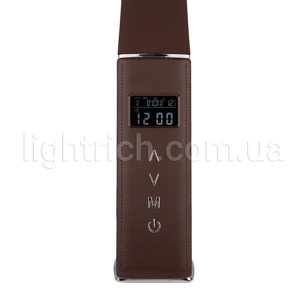 Настольная светодиодная лампа Lightrich H19 с дисплеем, Brown Настільна лампа Lightrich H19 з дисплеєм та акумулятором, Brown